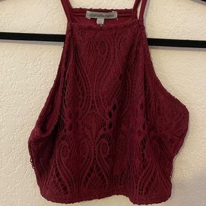 crocheted Cropped top
